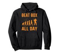 Beatbox All Day Music Old School Rap Micrófono Beatboxer Sudadera con Capucha