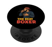 Beatbox Music Old School Rap Micrófono Beatboxer PopSockets PopGrip Adhesivo