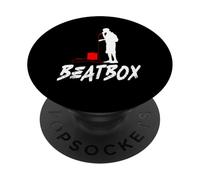 Beatbox Music Old School Rap Micrófono Beatboxer PopSockets PopGrip Adhesivo