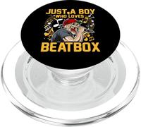 Beatbox Music Old School Rap Micrófono Beatboxer PopSockets PopGrip para MagSafe
