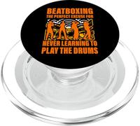 Beatbox Music Old School Rap Micrófono Beatboxer PopSockets PopGrip para MagSafe