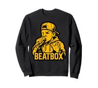 Beatbox Music Old School Rap Micrófono Beatboxer Sudadera