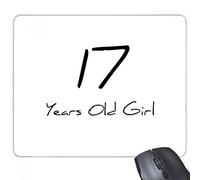 beatChong 17 Años de Goma Mousepad del Juego Alfombrilla de ratón Regalo de la Muchacha Joven del rectángulo de vejez Antideslizante