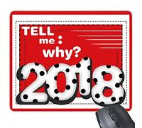 beatChong 2018 Dime por Qué La Leche De Regalo Feliz Digital De La Almohadilla De Ratón De La Oficina del Juego Alfombrilla De Ratón De Goma Antideslizante Nuevo Año