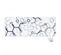 beatChong Abstracta Estructura Molecular Química Azul Antideslizante Alfombrilla De Ratón Oficina Grande Juego Extendido Bordes Titched Regalo Estera Ordenador