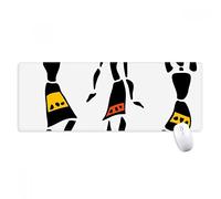 beatChong África Primitivos Aborígenes Tótems Negros Bailan Antideslizante Alfombrilla De Ratón Grandes Oficinas Titched Bordes Juego Extendido Regalo Estera Ordenador