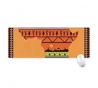 beatChong Africano Nombre Continente Mapa del Paisaje Antideslizante Alfombrilla De Ratón Oficina Grande Juego Extendido Bordes Titched Regalo Estera Ordenador