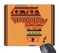 beatChong Africano Nombre Continente Mapa del Paisaje Antideslizante Regalo De La Almohadilla De Ratón De La Oficina del Juego Alfombrilla De Ratón De Goma
