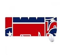 beatChong América del Elefante Emblema Republicano Antideslizante Alfombrilla De Ratón Oficina Grande Juego Extendido Bordes Titched Regalo Estera Ordenador
