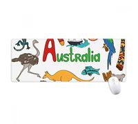 beatChong Animales Australia Paisaje Antideslizante Alfombrilla De Ratón Oficina Grande Juego Extendido Bandera Nacional Bordes Titched Regalo Estera Ordenador