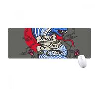 beatChong Animales De Mordedura De Serpiente Patrón De Combinación Antideslizante Alfombrilla De Ratón Grandes Oficinas Titched Bordes Juego Extendido Regalo Estera Ordenador