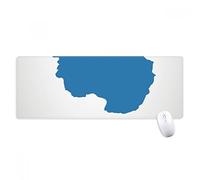 beatChong Antarctica Azul Ilustración Mapa De Patrones Antideslizante Alfombrilla De Ratón Grandes Oficinas Titched Bordes Juego Extendido Regalo Estera Ordenador