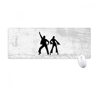 beatChong Antideslizante Alfombrilla De Ratón Oficina Grande Juego Extendido Deportes Bailarina De Danza Dúo Bordes Titched Regalo Estera Ordenador