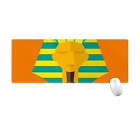 beatChong Antiguo Patrón Abstracto Egipto Faraón Antideslizante Alfombrilla De Ratón Grandes Oficinas Titched Bordes Juego Extendido Regalo Estera Ordenador