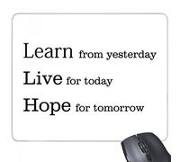 beatChong Aprender en Vivo la Esperanza Cita del rectángulo de Deslizamiento distinto del de Caucho Mousepad del Juego Alfombrilla de ratón Regalo