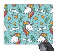 beatChong Arco Iris Sale De Estrellas Nube Unicornios Antideslizante Regalo De La Almohadilla De Ratón De La Oficina del Juego Alfombrilla De Ratón De Goma