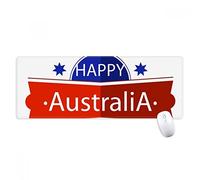 beatChong Australia Feliz Día Indicador Australia Antideslizante Alfombrilla De Ratón Oficina Grande Juego Extendido Bordes Titched Regalo Estera Ordenador
