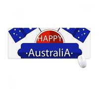 beatChong Australia Sabor Feliz Bandera Y Estrellas Antideslizante Alfombrilla De Ratón Grande Bordes Oficina De Juego Extendido Titched Regalo Estera Ordenador