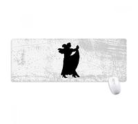 beatChong Bailarina De Danza Dúo Dúo Performance Antideslizante Alfombrilla De Ratón Grande Bordes Oficina De Juego Extendido Titched Regalo Estera Ordenador