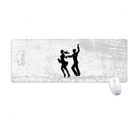 beatChong Bailarina De Danza Dúo Performance Antideslizante Alfombrilla De Ratón Grande Bordes Oficina De Juego Extendido Titched Regalo Estera Ordenador