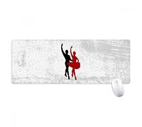 beatChong Baile Social Dúo De Danza Antideslizante Alfombrilla De Ratón Grande Bordes Oficina De Juego Extendido Titched Regalo Estera Ordenador