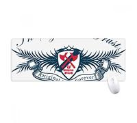 beatChong Caballeros Medievales Originales De Europa Emblema Antideslizante Alfombrilla De Ratón Grandes Oficinas Titched Bordes Juego Extendido Regalo Estera Ordenador