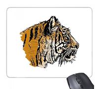 beatChong Cabeza del Tigre Primer Rey Animal Salvaje del rectángulo de Goma Antideslizante Mousepad del Regalo del cojín de ratón del Juego