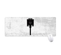 beatChong Cable De Pantalla Tapón Negro Alfombrilla De Ratón Antideslizante Gran Bordes Oficina De Juego Extendido Titched Regalo Estera Ordenador