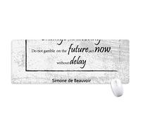 beatChong Cambiar Su Vida Hoy Cita Antideslizante Alfombrilla De Ratón Grandes Oficinas Titched Bordes Juego Extendido Regalo Estera Ordenador