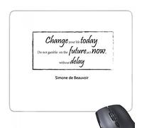 beatChong Cambie su Vida Hoy Cita del rectángulo de Deslizamiento distinto del de Caucho Mousepad del Juego Alfombrilla de ratón Regalo