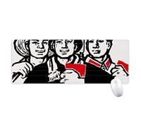 beatChong Campesino Trabajador Soldado Arma De Porcelana Antideslizante Alfombrilla De Ratón Gran Oficina Juego Extendido Bordes Titched Regalo Estera Ordenador