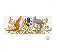 beatChong Canberra Australia Alfombrilla De Ratón Antideslizante Oficina Grande Juego Extendido del Emblema Nacional Bordes Titched Regalo Estera Ordenador