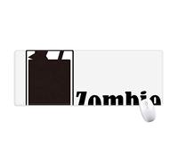 beatChong Cóctel Zombi con Los Bordes Antideslizante Alfombrilla De Ratón Oficina Grande Juego Extendido Palabra Zombi Titched Regalo Estera Ordenador