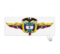 beatChong Colombia América Bandera Emblema Nacional Alfombrilla De Ratón Antideslizante Gran Bordes Oficina De Juego Extendido Titched Regalo Estera Ordenador