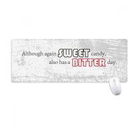 beatChong Cotización Dulce De Caramelo También Tiene Un Equipo Bordes Regalo Estera Amarga Día Antideslizante Alfombrilla De Ratón Oficina Grande Juego Extendido Titched