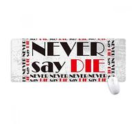 beatChong Cotización No Hay Vida Antideslizante Alfombrilla De Ratón Oficina Grande Juego Extendido Bordes Titched Regalo Estera Ordenador