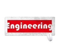 beatChong Curso Y Estudiante De Ingeniería De Color Rojo Antideslizante Alfombrilla De Ratón Gran Juego Extendido Bordes De Oficina Titched Regalo Estera Ordenador