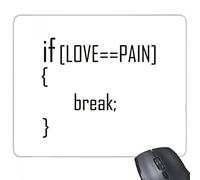 beatChong Declaración Si el Amor es Igual al Dolor del rectángulo de Goma Antideslizante Mousepad del Juego Alfombrilla de ratón Regalo