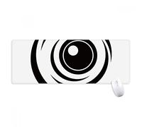 beatChong Decoración del Modelo De Ojo De Vectores Negro Antideslizante Alfombrilla De Ratón Oficina Grande Juego Extendido Bordes Titched Regalo Estera Ordenador