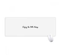 beatChong Disfrute De Las Pequeñas Cosas Citan Antideslizante Alfombrilla De Ratón Grandes Oficinas Titched Bordes Juego Extendido Regalo Estera Ordenador