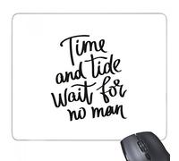 beatChong El Tiempo y la Marea no esperan a Nadie rectángulo Slip distinto del de Caucho Mousepad del Juego Alfombrilla de ratón Regalo de la Cita