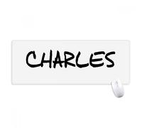 beatChong Especial De Escritura Nombre Inglés Charles Antideslizante Alfombrilla De Ratón Oficina Grande Juego Extendido Bordes Titched Regalo Estera Ordenador