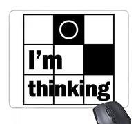 beatChong Estoy Pensando Goma Mousepad del Juego Alfombrilla de ratón Regalo de la Cita del rectángulo Antideslizante