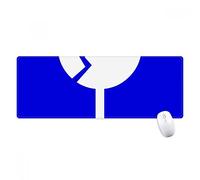 beatChong Frágil Marca Azul Advertencia Cuadrado Antideslizante Alfombrilla De Ratón Oficina Grande Juego Extendido Bordes Titched Regalo Estera Ordenador