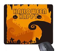 beatChong Goma Mousepad del Juego Alfombrilla de ratón Feliz del Regalo del árbol temor a los Fantasmas de Halloween del rectángulo Antideslizante