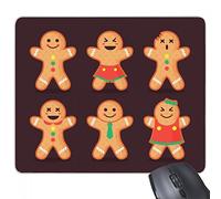 beatChong Goma Mousepad del Juego Alfombrilla de ratón Galleta de Jengibre Hombres rectángulo Antideslizante