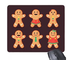 beatChong Goma Mousepad del Juego Alfombrilla de ratón Galleta de Jengibre Hombres rectángulo Antideslizante
