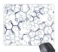 beatChong Goma Mousepad del Juego Alfombrilla de ratón Regalo Abstracto Azul química Estructura Molecular ilustración del rectángulo Antideslizante