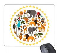 beatChong Goma Mousepad del Juego Alfombrilla de ratón Regalo África Animales Silvestres de la Fauna de la Sabana Africana León rectángulo Antideslizante