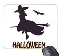 beatChong Goma Mousepad del Juego Alfombrilla de ratón Regalo Brujas Ride Escobas de Halloween del Palo rectángulo Antideslizante